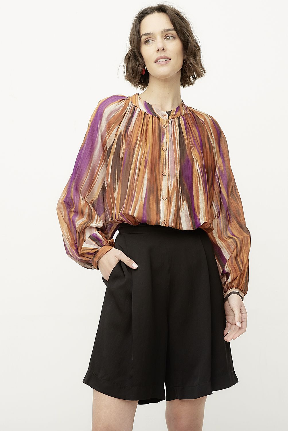 DIXIE - Blusa Manga Larga Estampada  Mujer DIXIE
