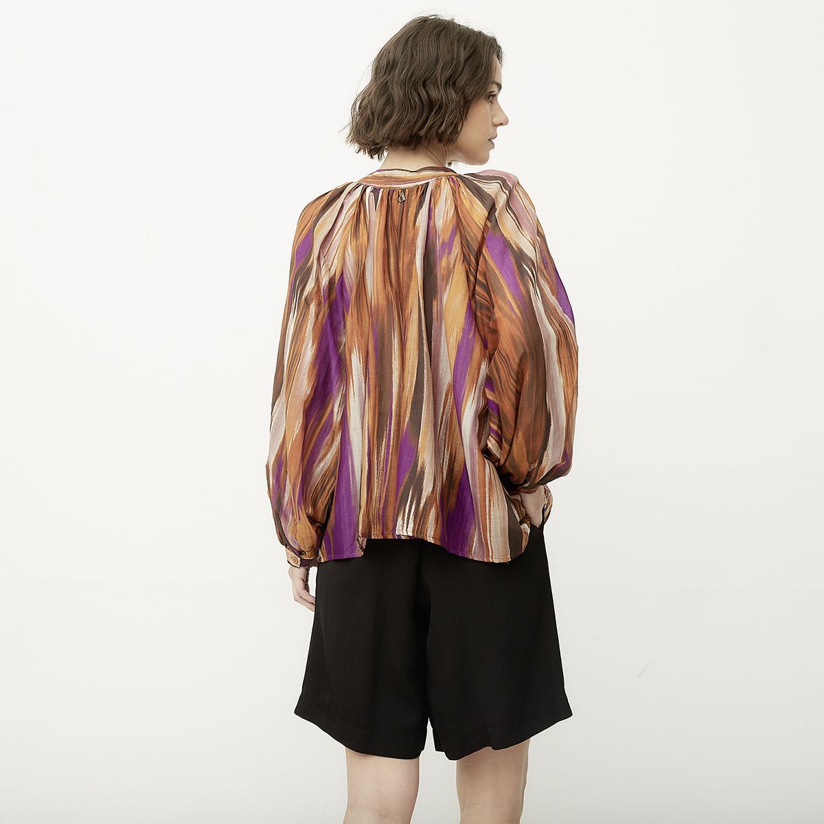 DIXIE - Blusa Manga Larga Estampada  Mujer DIXIE