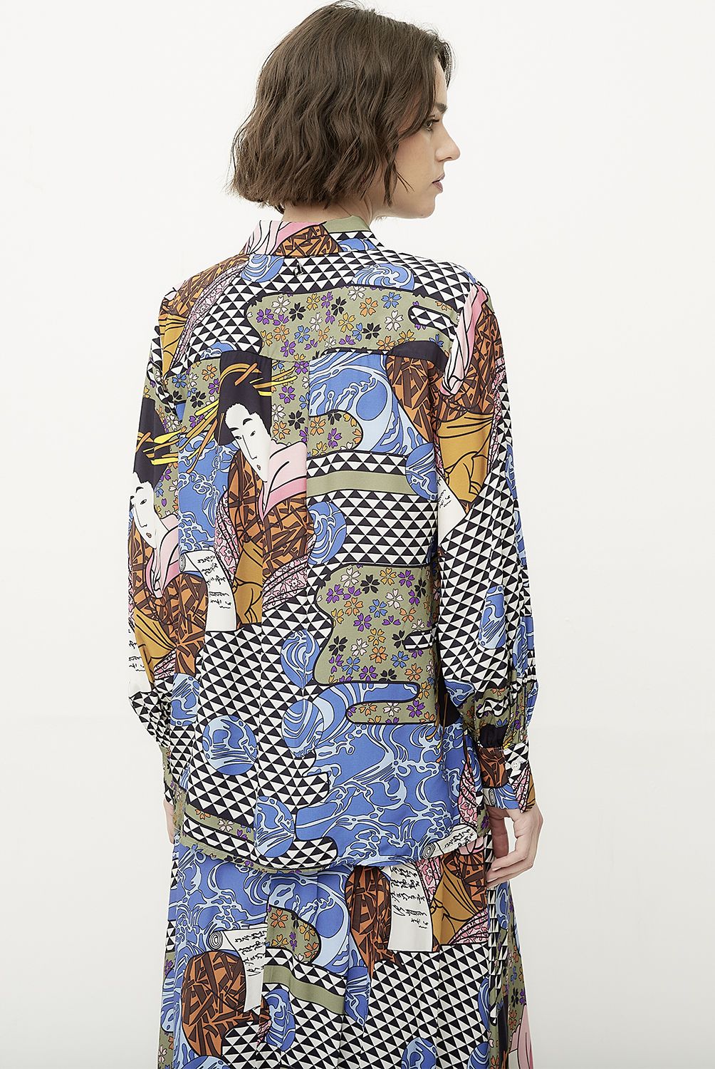 DIXIE - Blusa Manga Larga Estampada Mujer DIXIE