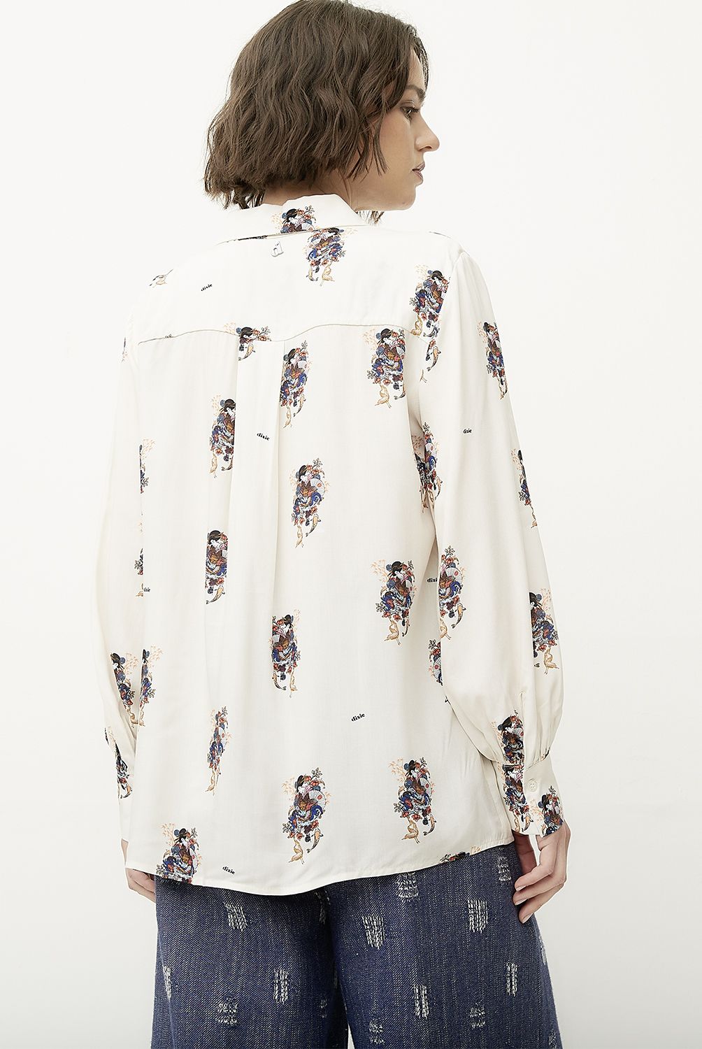 DIXIE - Blusa Manga Larga Estampada Mujer DIXIE