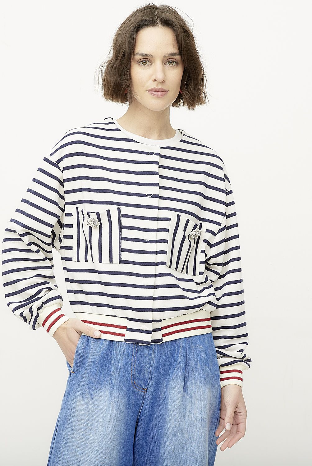 DIXIE - Chaqueta Rayas Mujer Dixie
