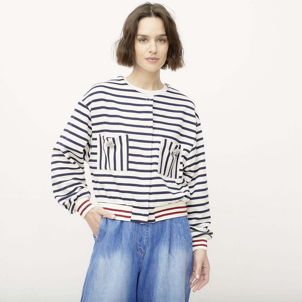 DIXIE - Chaqueta Rayas Mujer Dixie