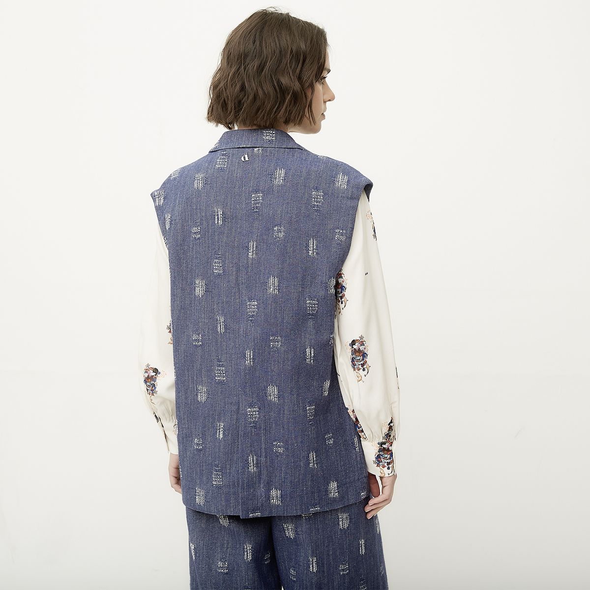 DIXIE - Blazer Sin Mangas Estampado  Mujer Dixie