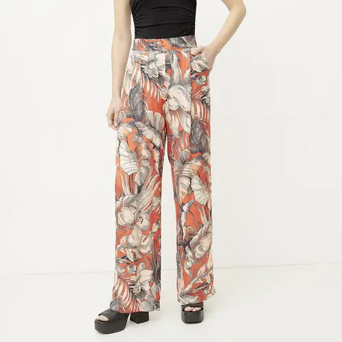 DIXIE - Pantalón Ancho Estampado Mujer