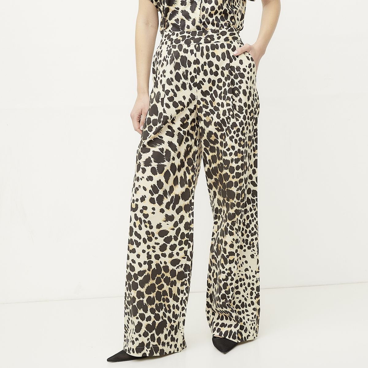DIXIE - Pantalón Ancho Estampado Animal Print Mujer Dixie