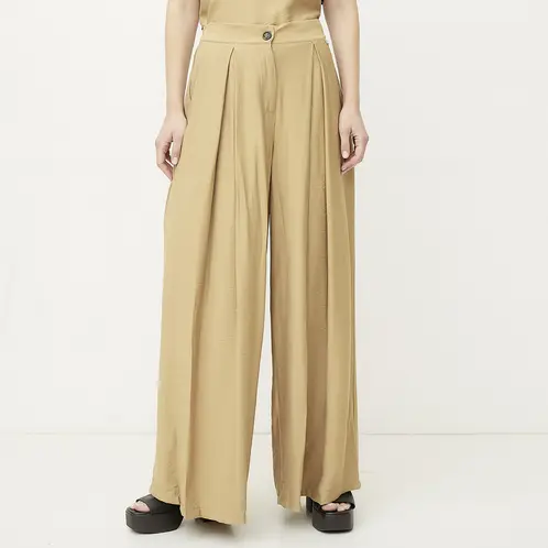 DIXIE - Pantalón Ancho Liso Mujer