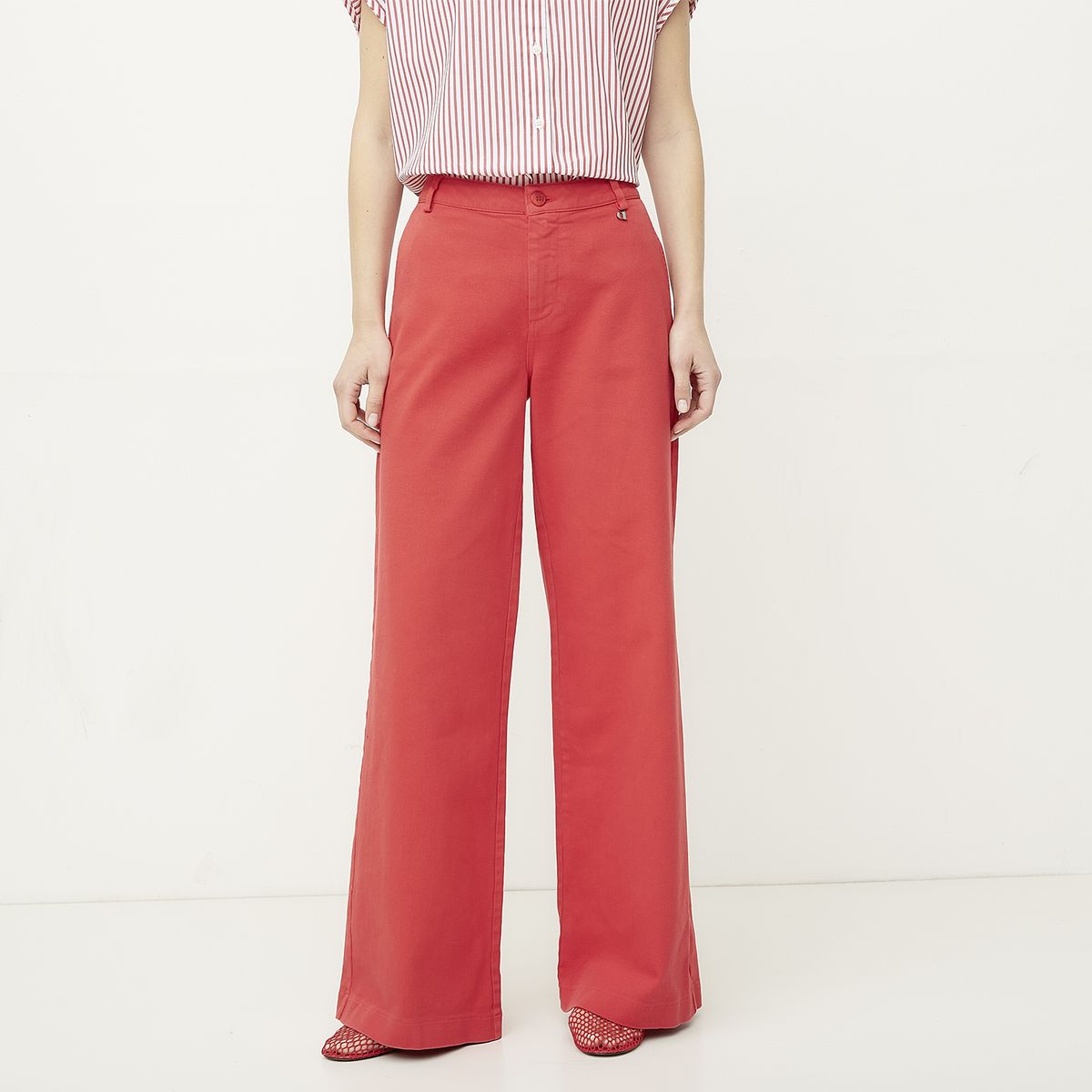 DIXIE - Pantalón Ancho Algodón Mujer Dixie