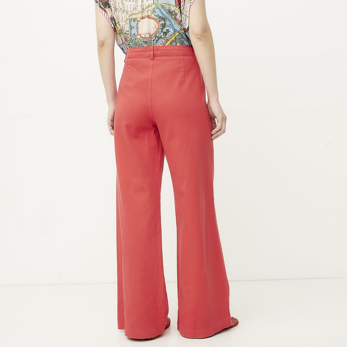 DIXIE - Pantalón Ancho Algodón Mujer Dixie