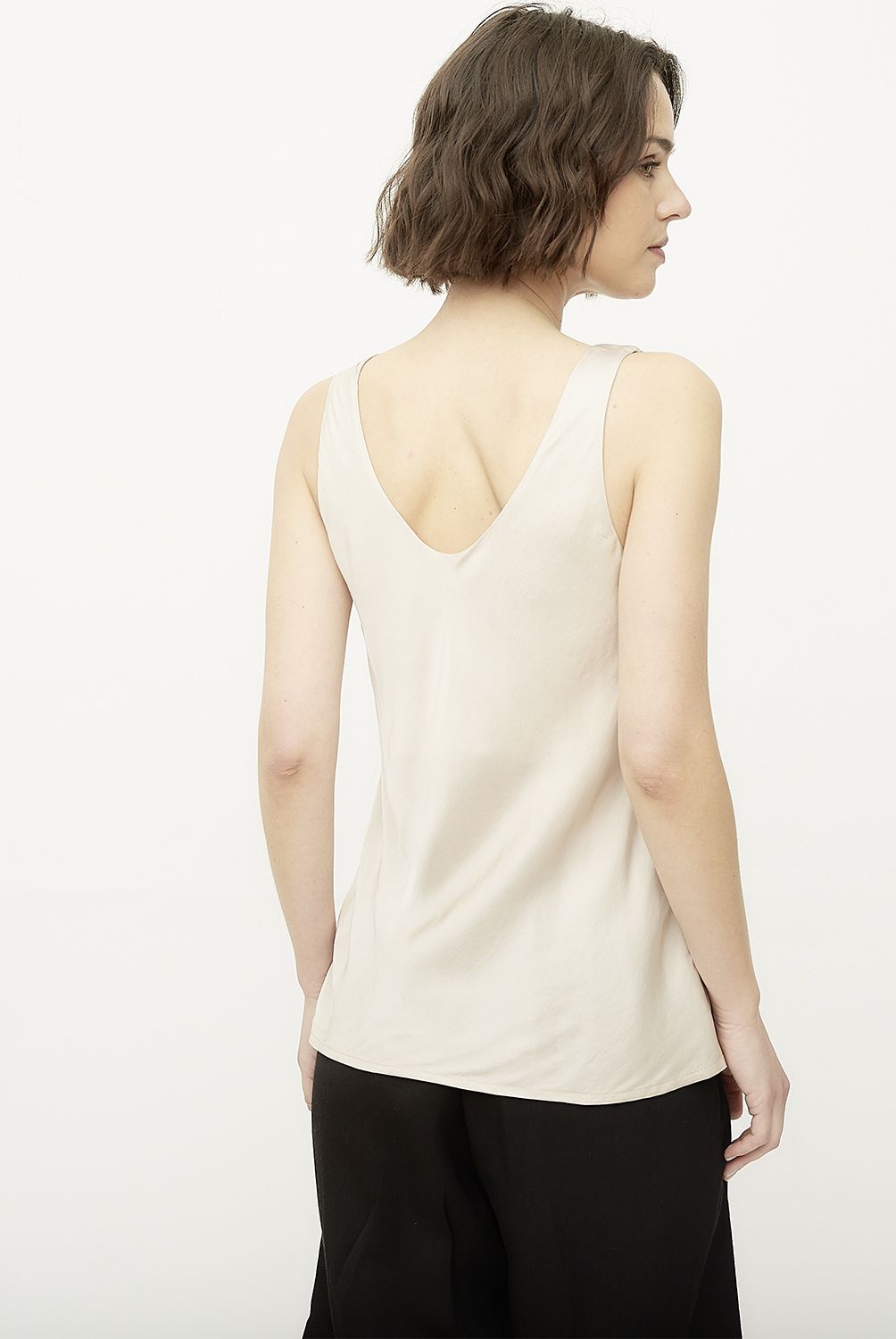 DIXIE - Polera Lisa Sin Mangas Mujer Dixie