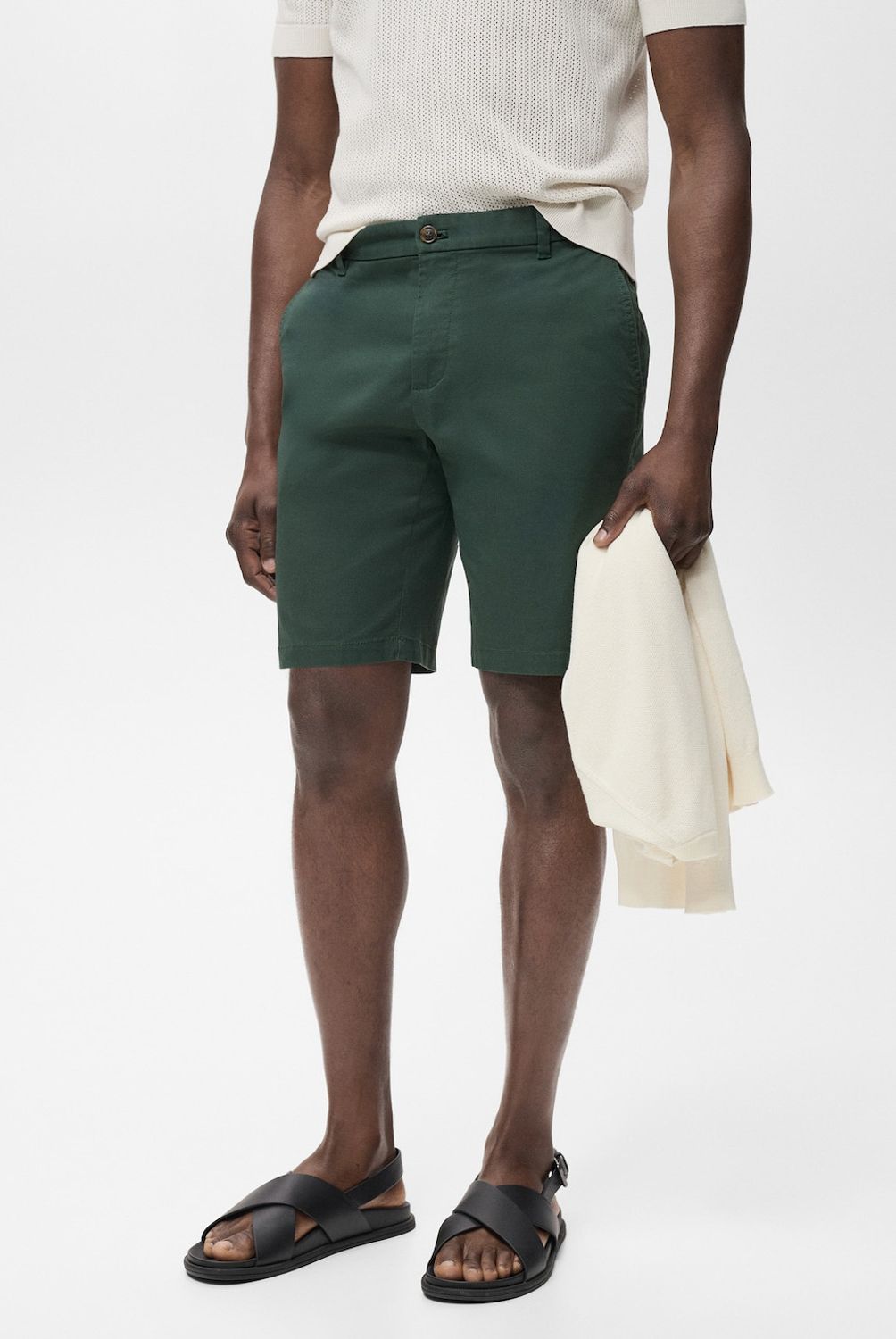 MANGO MAN - Bermuda Gracia Algodón Slim Fit Hombre Mango Man