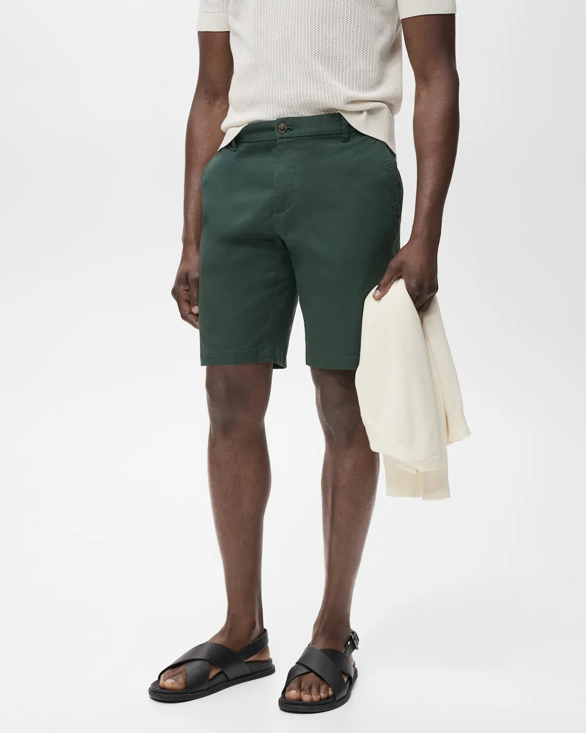 MANGO MAN Bermuda Gracia Algodón Slim Fit Hombre Mango Man