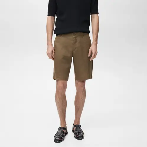 MANGO MAN - Bermudas Carp 100% Lino Slim Fit Hombre