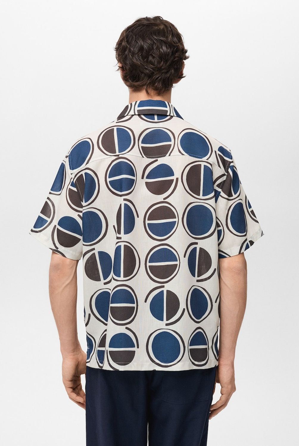 MANGO MAN - Camisa Begur Manga Corta Regular Fit Hombre Mango Man