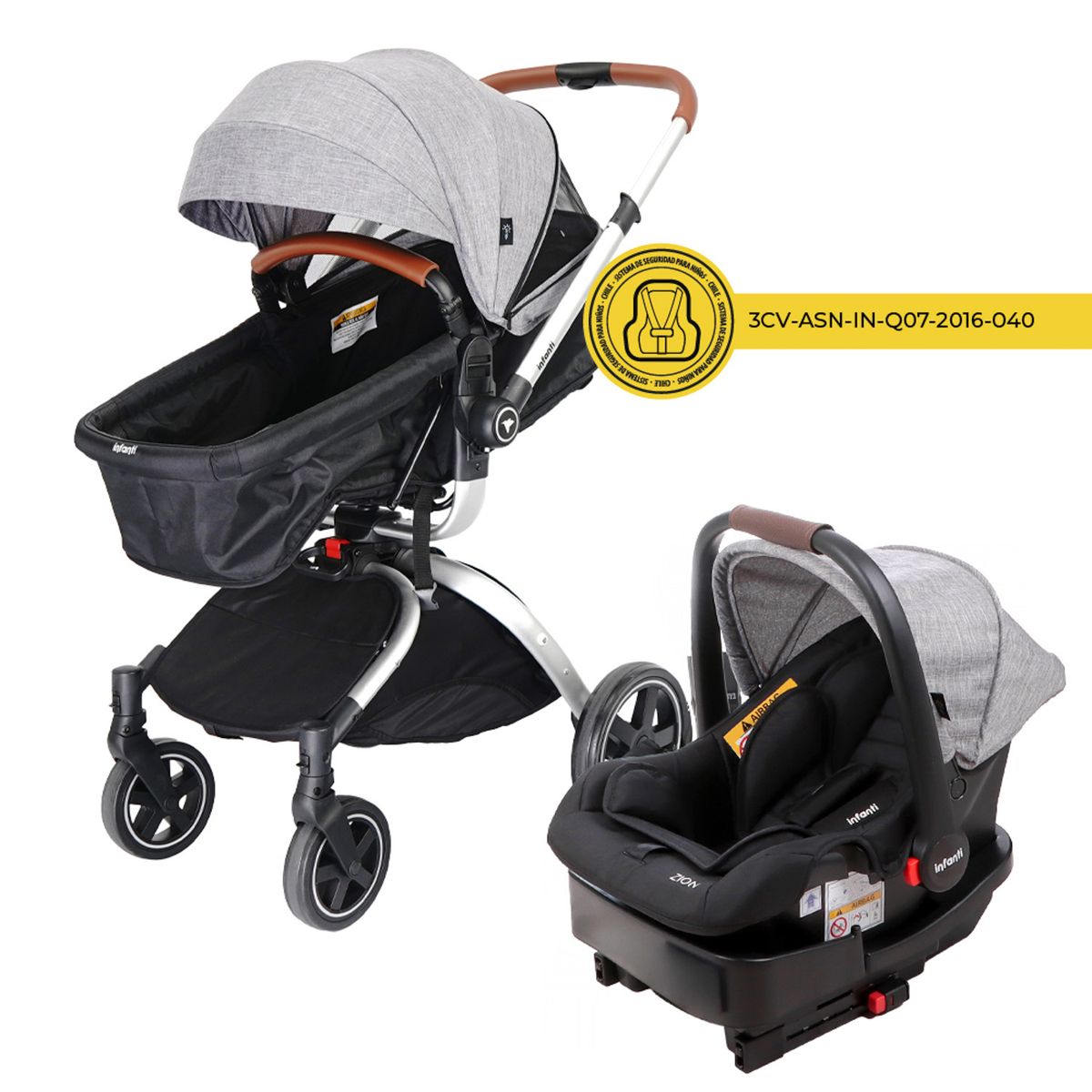 INFANTI - Coche Bebe Travel System Epic 360 2G F80 Infanti