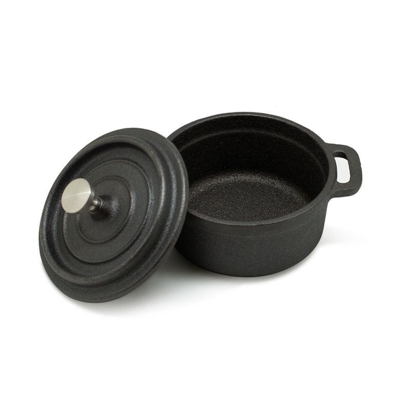 Olla 10 Cm Con Tapa Iron Cast