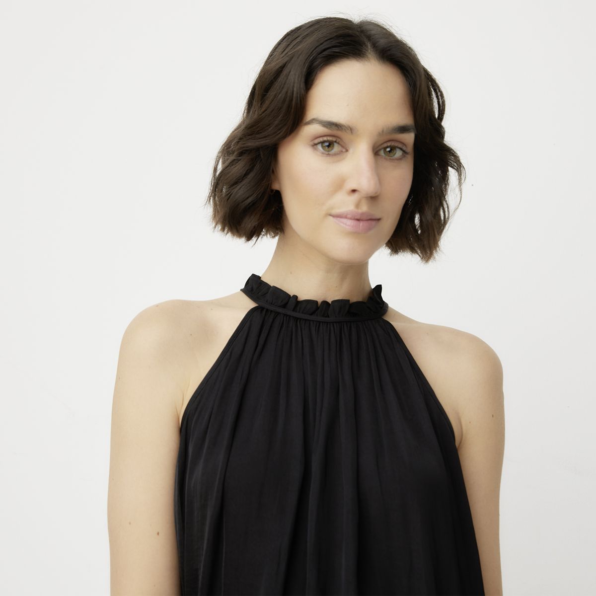 MAISON 123 - Blusa Pilar Lisa Manga Corta Mujer Maison 123