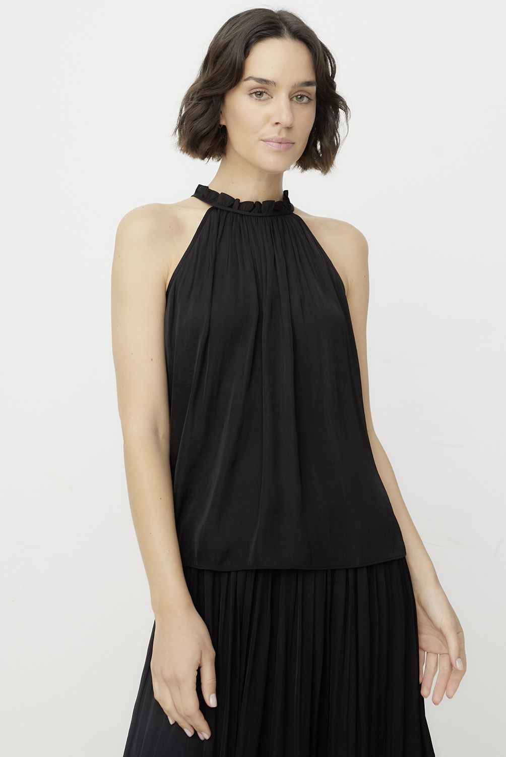 MAISON 123 - Blusa Pilar Lisa Manga Corta Mujer Maison 123