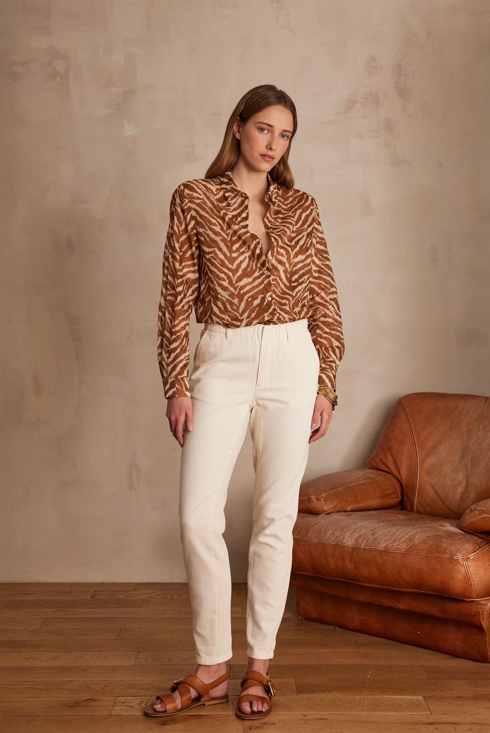 MAISON 123 - Pantalón Sabil Algodón Mujer Maison 123
