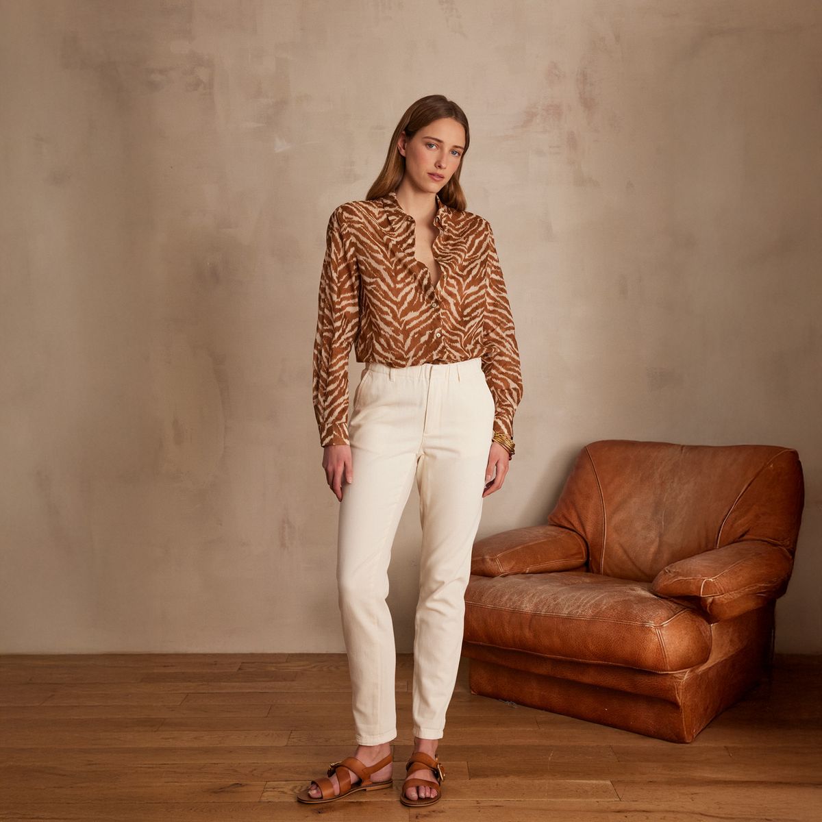 MAISON 123 - Pantalón Sabil Algodón Mujer Maison 123