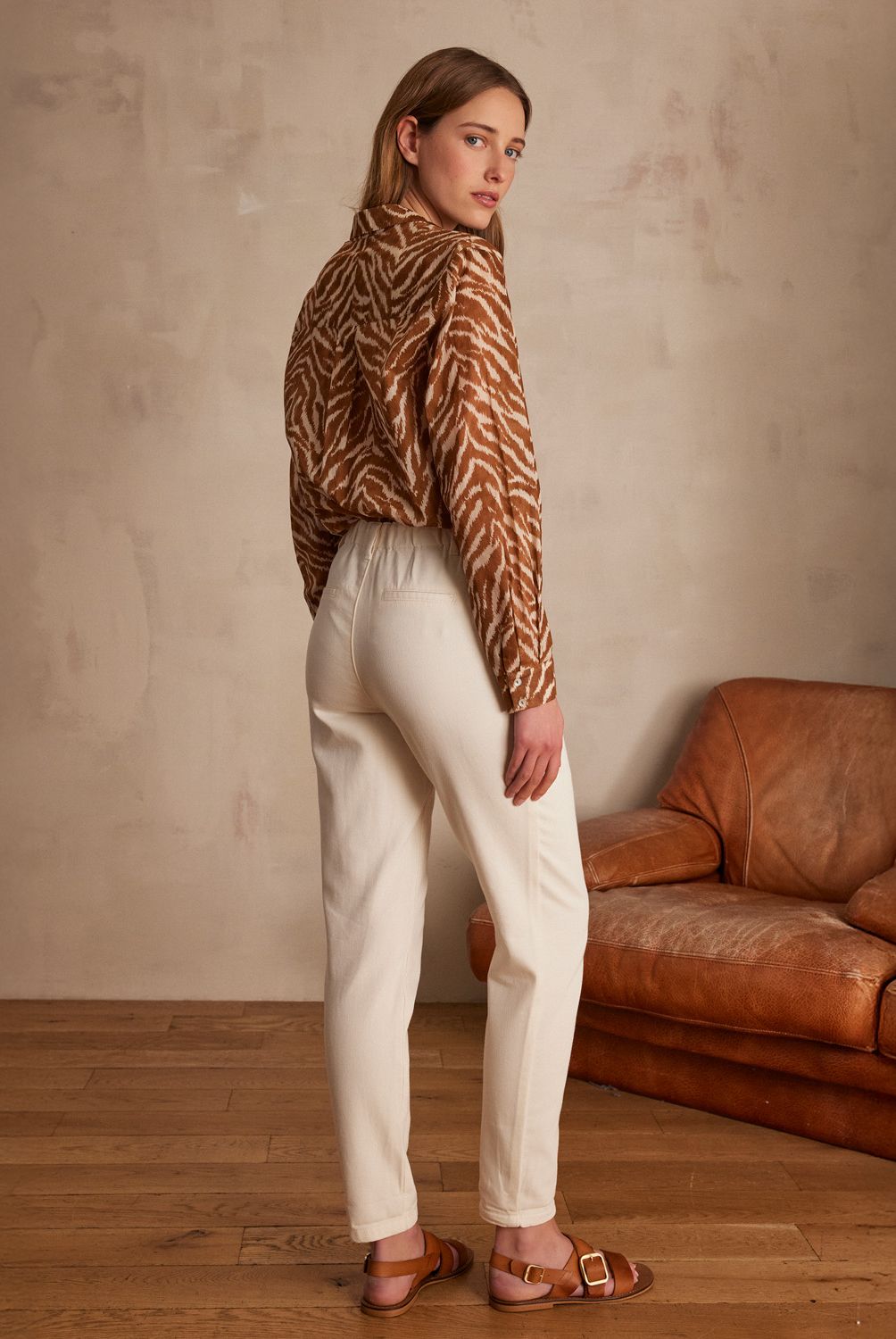 MAISON 123 - Pantalón Sabil Algodón Mujer Maison 123
