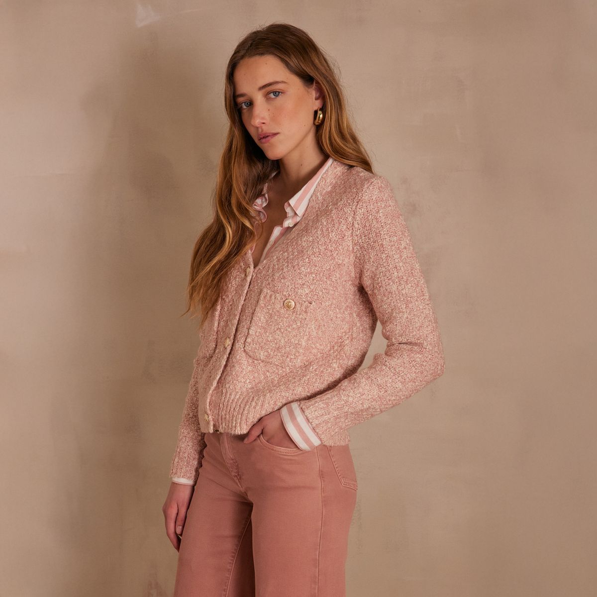 MAISON 123 - Chaleco Clea Con Bolsillos Algodón Mujer Maison 123