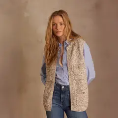 MAISON 123 - Chaleco Steffie Sin Mangas Algodón Mujer