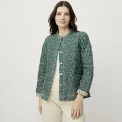MAISON 123 - Chaqueta Caline Estampada Algodón Mujer