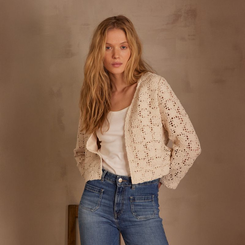 MAISON 123 - Chaqueta Neil Bordado Mujer Maison 123