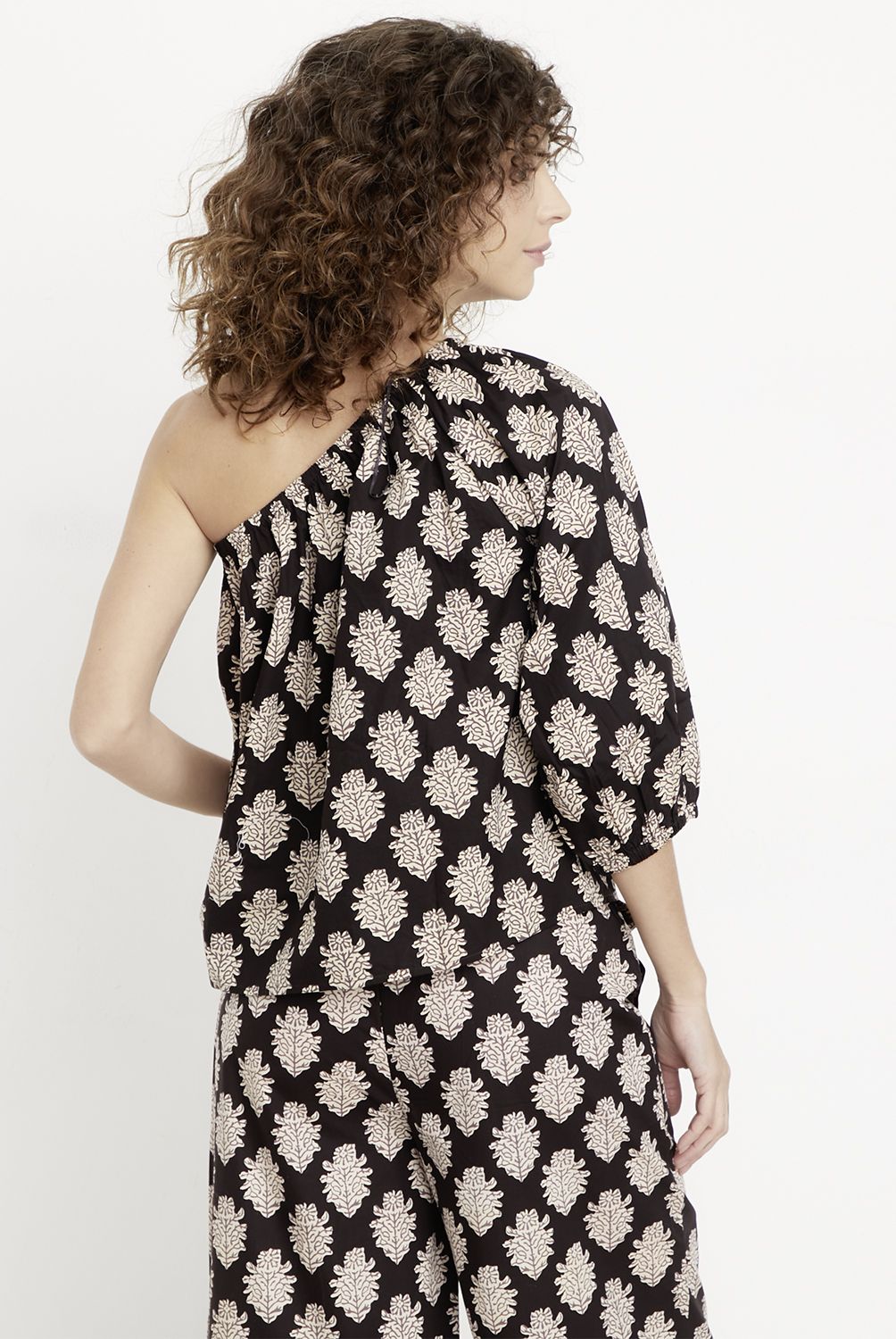 MAISON 123 - Blusa Choulder Estampada Algodón Mujer Maison 123