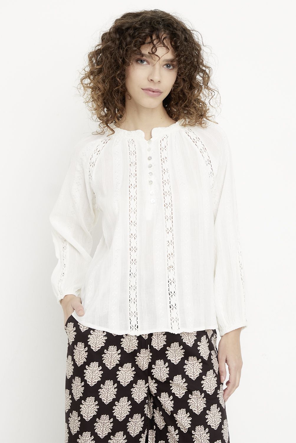 MAISON 123 - Blusa Cherryna Lisa Algodón Mujer Maison 123
