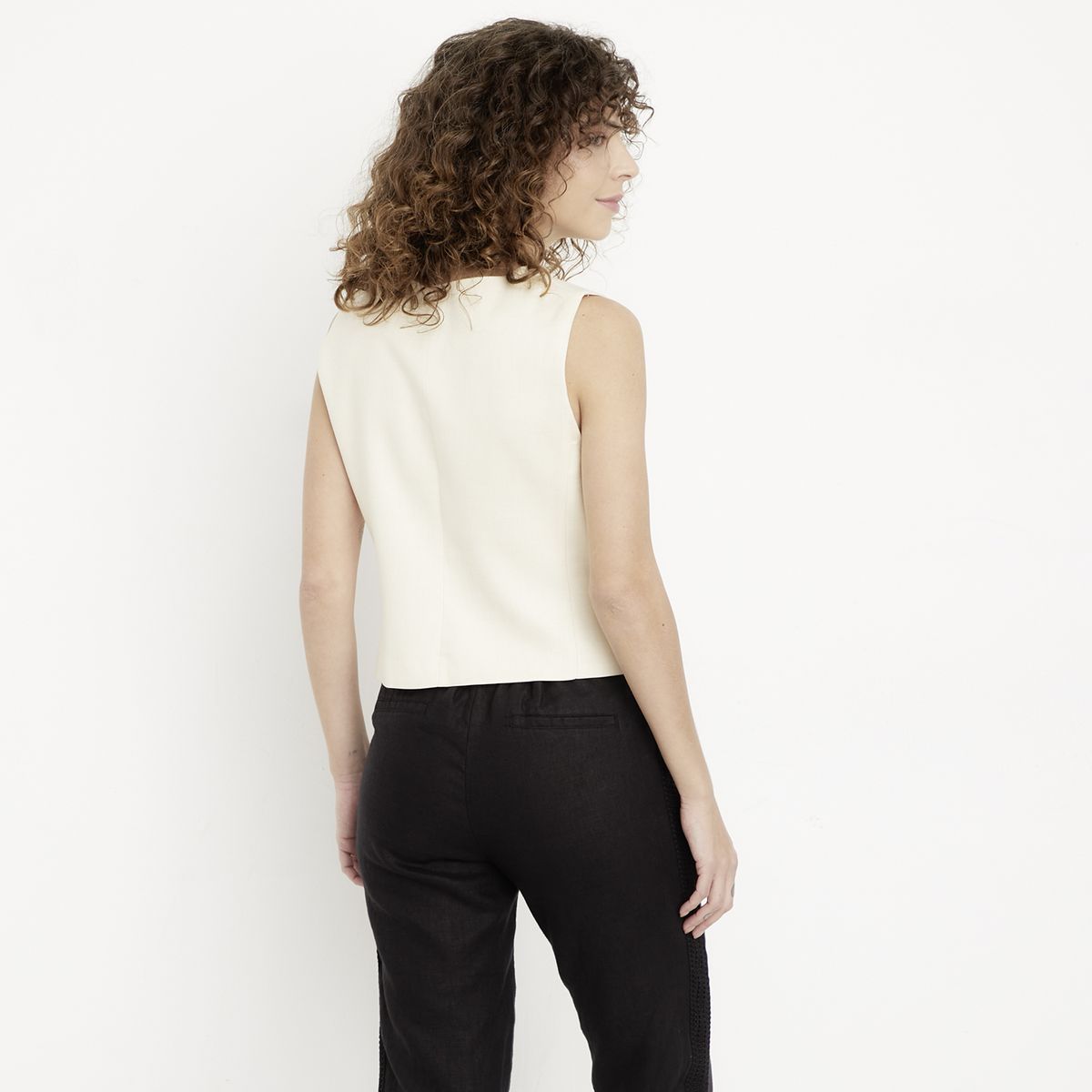 MAISON 123 - Vest Sastrero Botones Mujer 123
