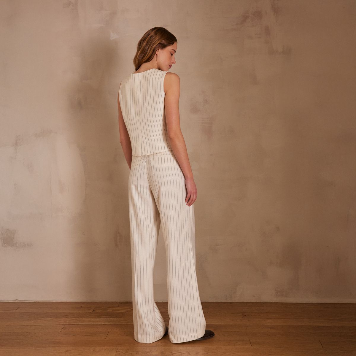 MAISON 123 - Vest Sastrero Rayas Mujer 123