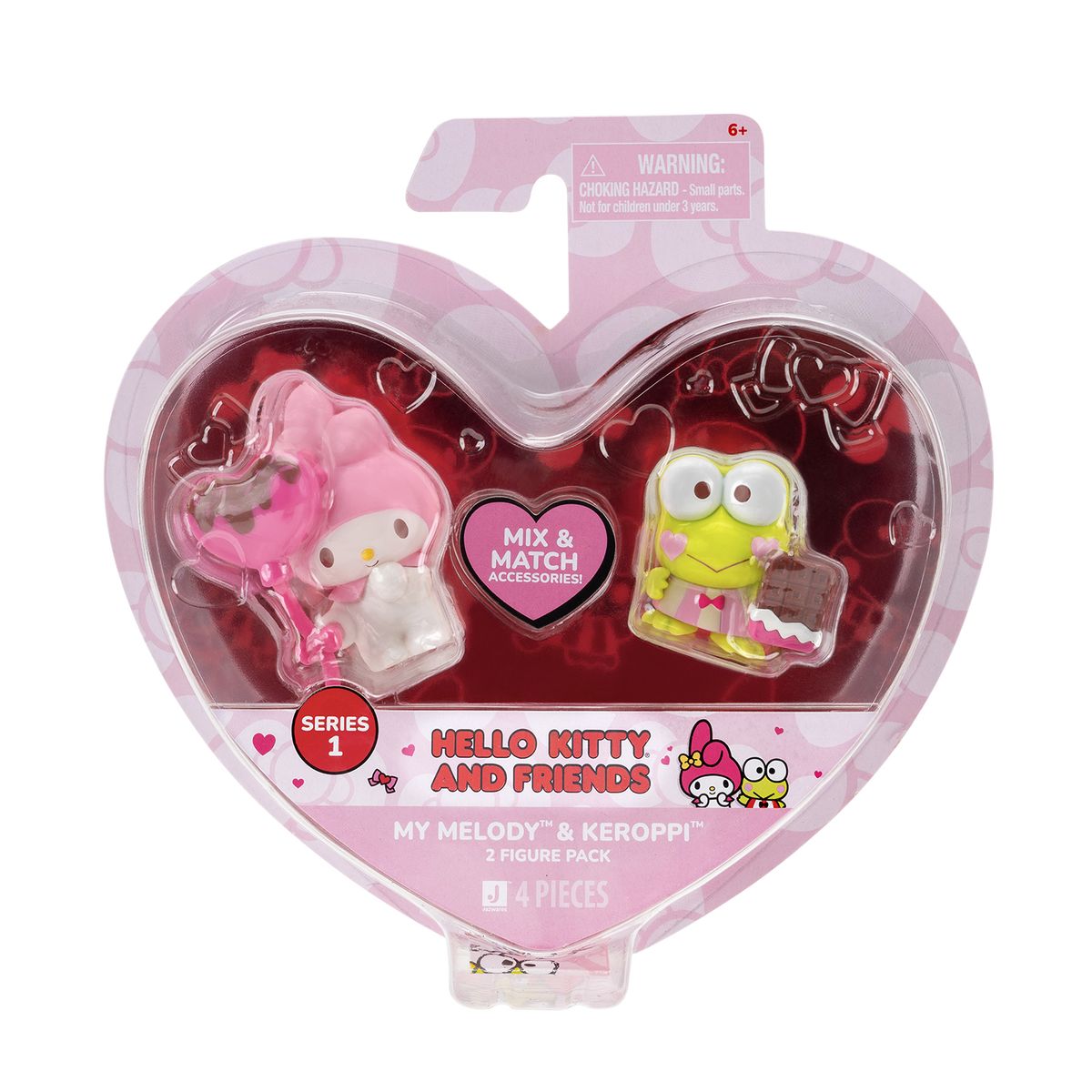 HELLO KITTY - Pack 2 Figuras Corazón Hello Kitty
