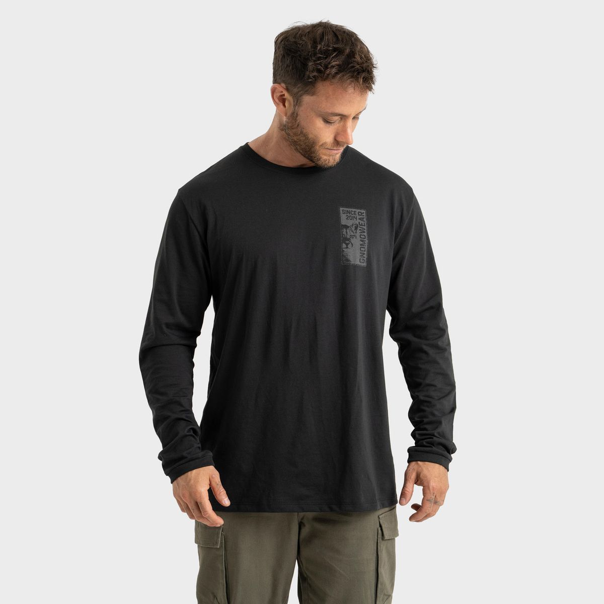 GNOMO - Polera Manga Larga Algodón Hombre Gnomo