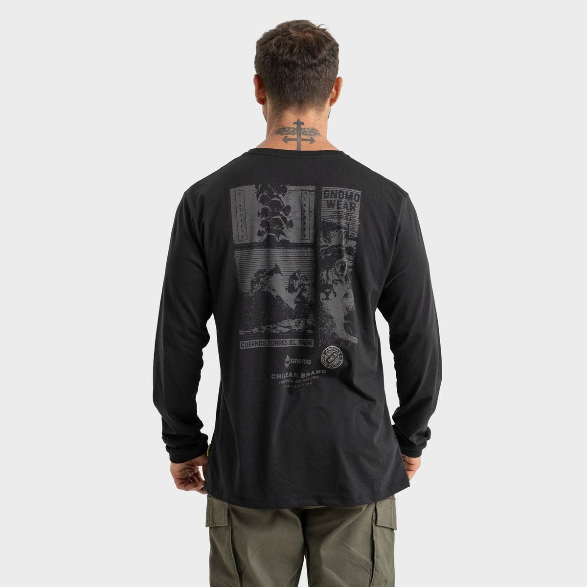 GNOMO - Polera Manga Larga Algodón Hombre Gnomo