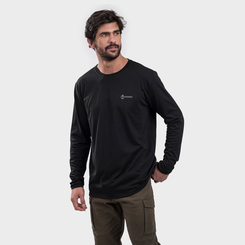 GNOMO - Polera Manga Larga Algodón Hombre Gnomo