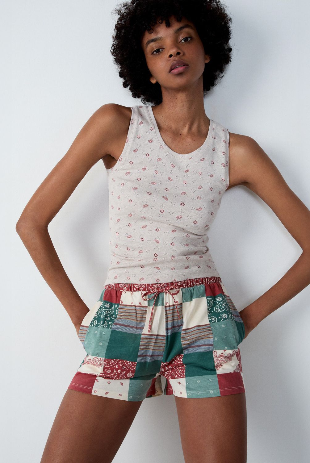 ETAM - Short de Pijama Bedford Mujer Etam