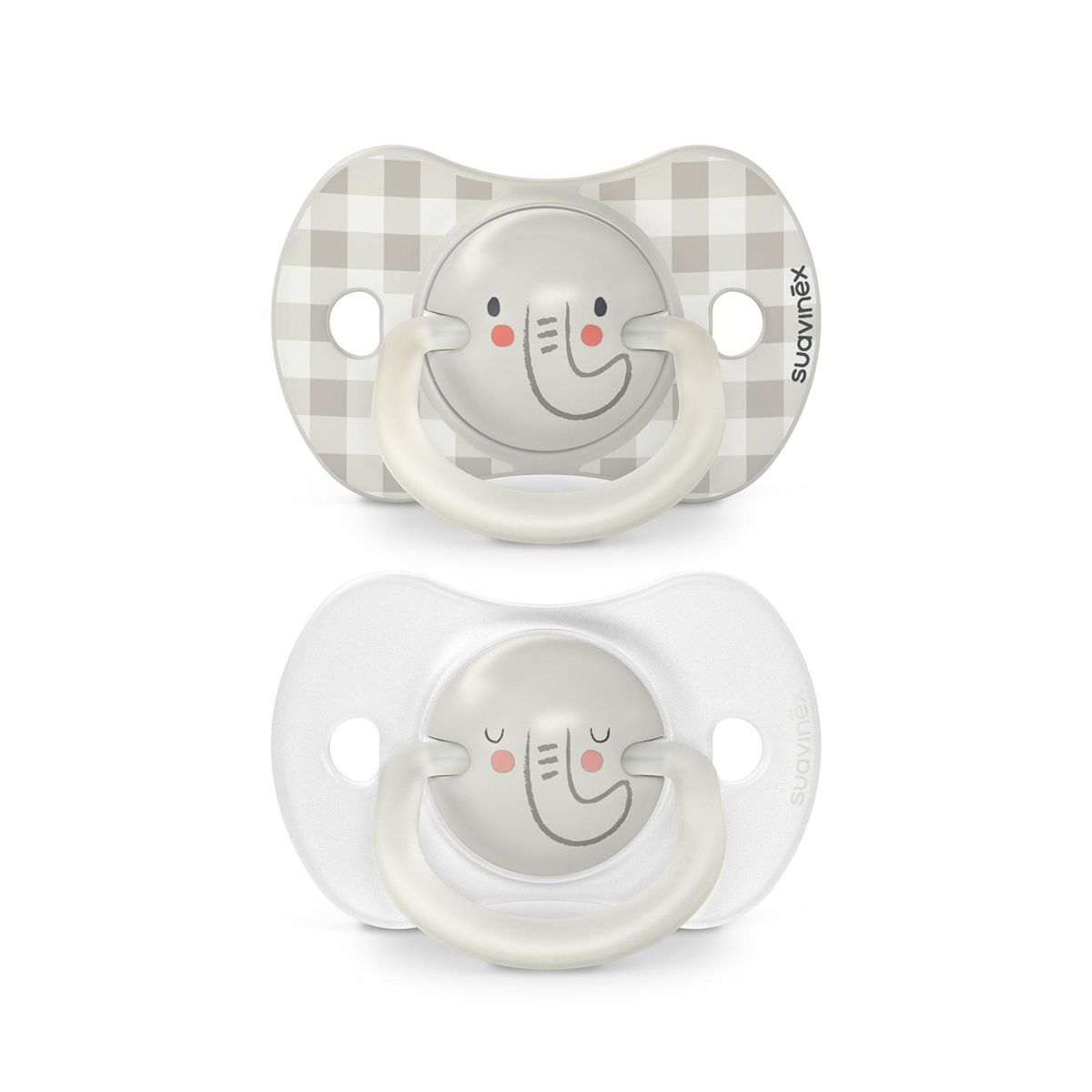 SUAVINEX - Chupete Elefante Día-Noche 6/18 Suavinex