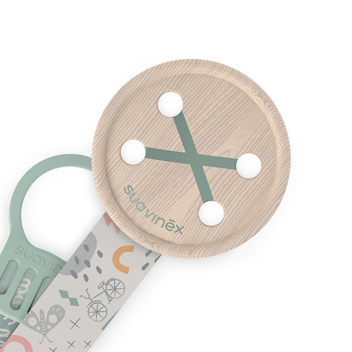 SUAVINEX - Broche Cinta Button A Walk Green Suavinex