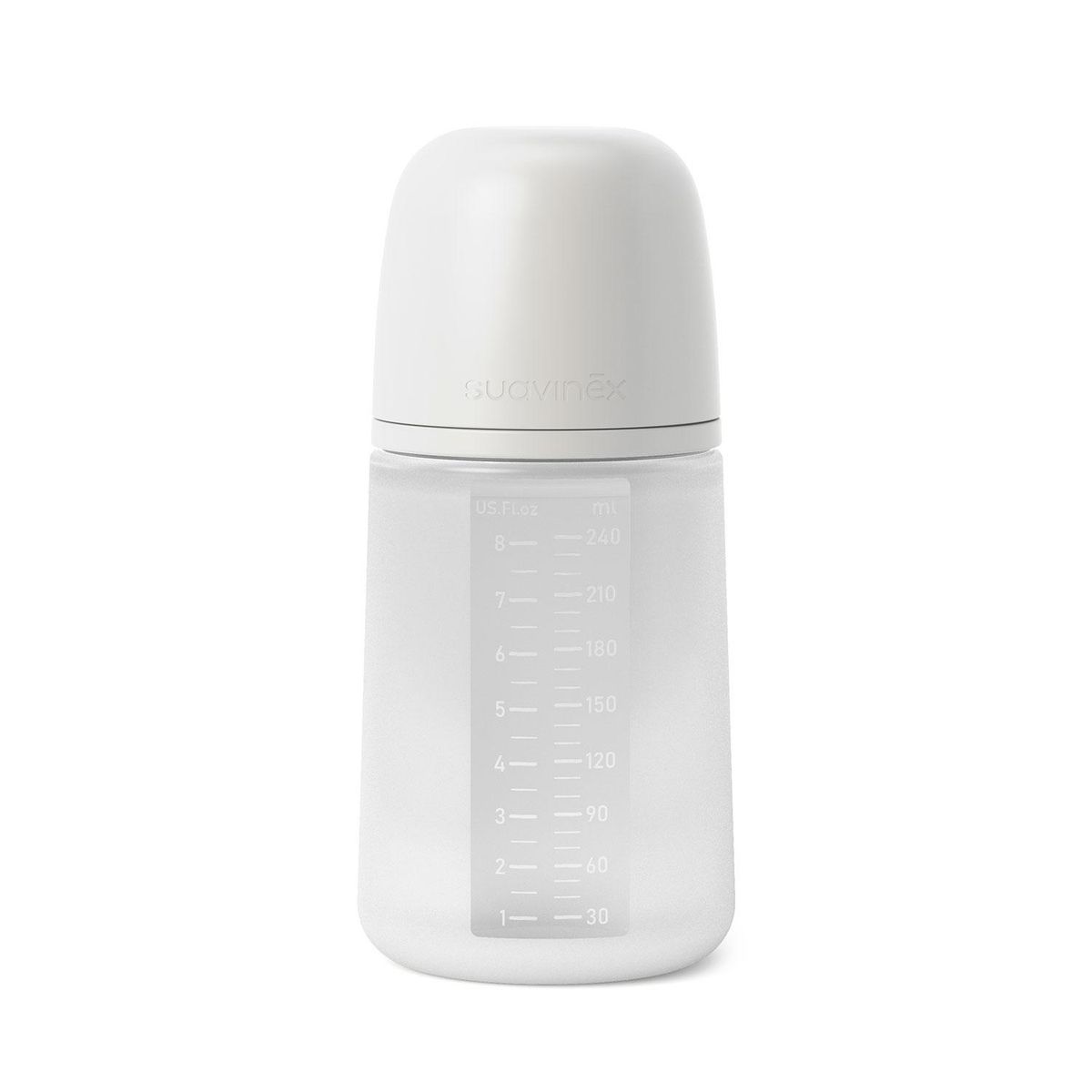SUAVINEX - Mamadera 240 Ml Silicona Softsx Pgris Suavinex