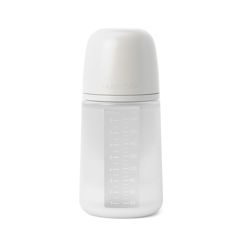 SUAVINEX - Mamadera 240 Ml Silicona Softsx Pgris Suavinex