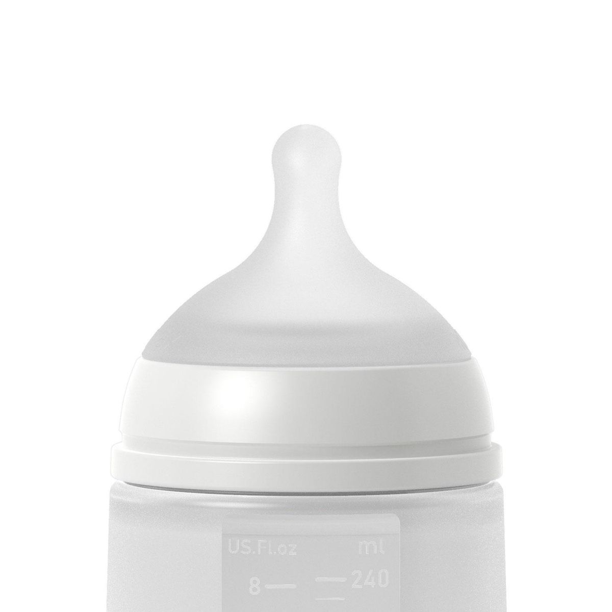 SUAVINEX - Mamadera 240 Ml Silicona Softsx Pgris Suavinex