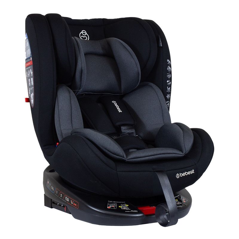 BEBESIT - Silla Auto Convertible OneFix LG Gris Bebesit