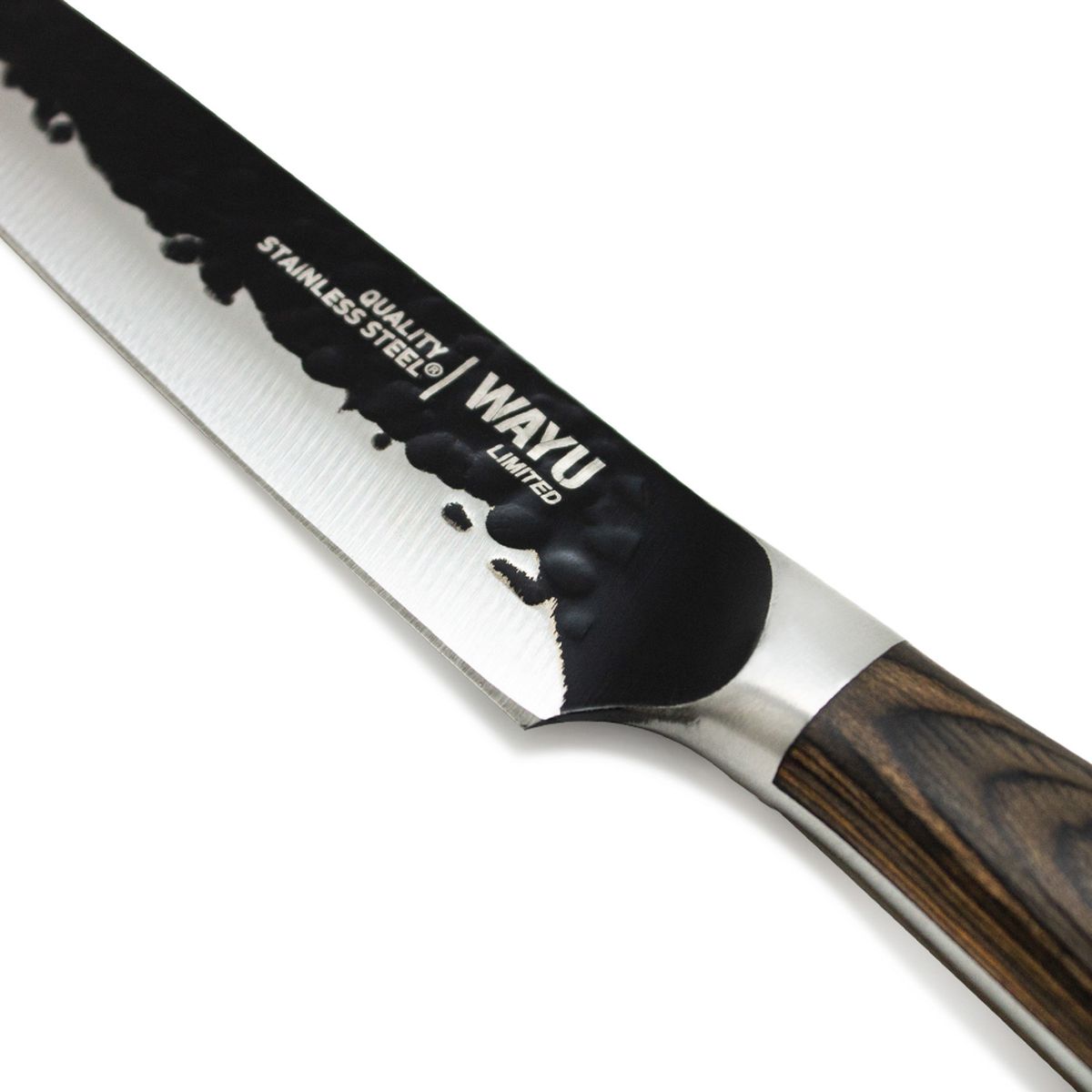 WAYU - Cuchillo De Cocina Hammer Mediano Acero Inoxidable 24,5 Cm Wayu