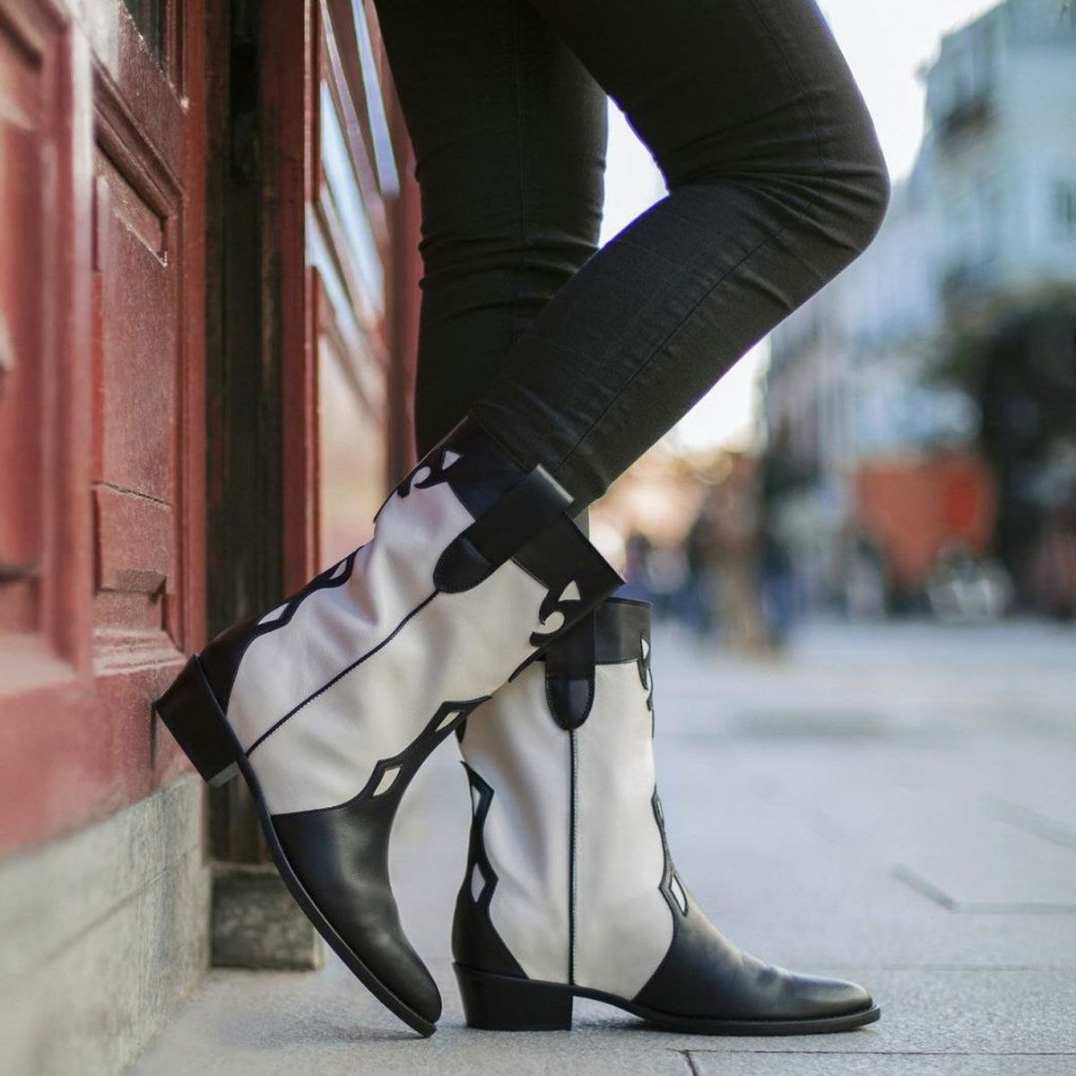 CUCHY - Bota Mujer Cuero Negro Cuchy