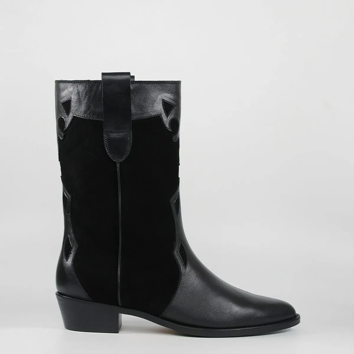 CUCHY - Bota Mujer Cuero Negro Cuchy