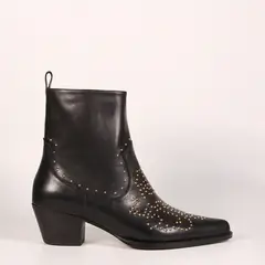 CUCHY - Botín Mujer Cuero Negro