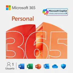 MICROSOFT - 365 Personal (12 meses) 1 usuario - Código digital