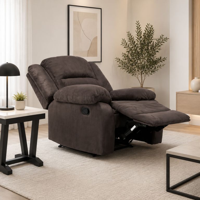 DANIELS Berger Reclinable Café Terciopelo Dan -