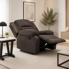 DANIELS - Berger Reclinable Café Terciopelo Dan -